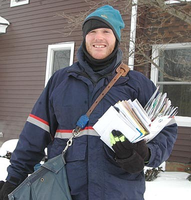 A&#8200;winter storm dumped about 7.3 inches of snow on Stewartville and the area, closing local schools on Monday, Jan. 28. Here, Stewartville mail carrier Eric Bell begins his local route on Thursday, Jan. 31, with mid-morning temperatures sitting at about 12 below zero. "You wear layers and just keep going," Bell said.