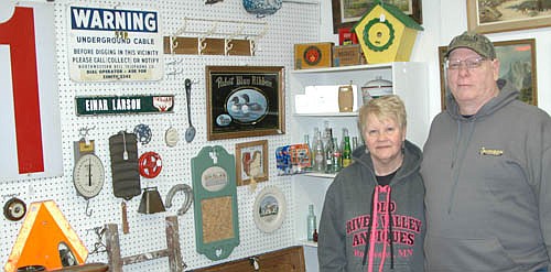 Erik and Chris Kujath, owners of Old River Valley Antique Mall, hope to reopen their business soon.