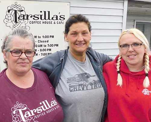 From left, Karrie Heydt, Mary Morrison and Karrie's daughter Kayla, of Tarsilla's.