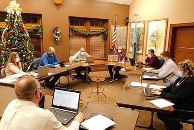 With a beautifully decorated Christmas tree in the background, the Stewartville City Council held its last regular meeting of 2020 last week.