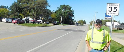 The city of Stewartville has taken over jurisdiction of an 8,350-foot (1.581-mile) portion of County State Aid Highway 35. Sean Hale, public works director, above, said the city will now care for the portion of the road that runs from Main Street to a spot west of Bear Cave Intermediate School.