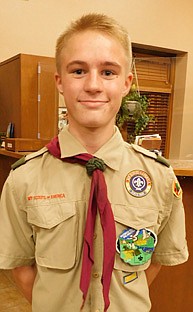 David Watters, 15, a member of Stewartville Boy Scout Troop 156, will earn the Eagle Award, the highest honor in scouting, by supervising a group of his fellow scouts to build the capsule, to be made of concrete, landscaping block and metal.