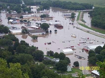 This picture was taken on Sunday, Aug. 19 in Rushford after a heavy rainfall over the weekend flooded the area. 
