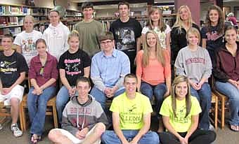 Stewartville High School students who earned a 4.0 grade point average on a 4.0 scale for the third quarter of the 2011-12 school year include, front row, from left, Paul Trisko, Matt Welter and Melanie Bussan. Second row, from left, Jason Robey, Madeline Grimm, Raven Blahnik, Sam Edge, Paige Tapp, Sydney Flottum and Shannon Curtis. Back row, from left, Stephanie Schmidt, Eleni Solberg, Nathan Abbott, Jared Trisko, Gabrielle Steinhoff, Nicole Amos and Meghan Schmitz. Students who earned 4.0 grade point averages who are not pictured include Joel Venzke, Christine Vrieze, Abigail Bardwell, Elizabeth Bardwell, Lydia Bardwell, Whitney Lloyd and Audrey Steinman.  