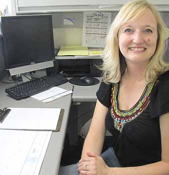Melissa Sue Martin, the purchasing manager for Teigen Paper, has been named the new administrator of the Stewartville Area Chamber of Commerce. 