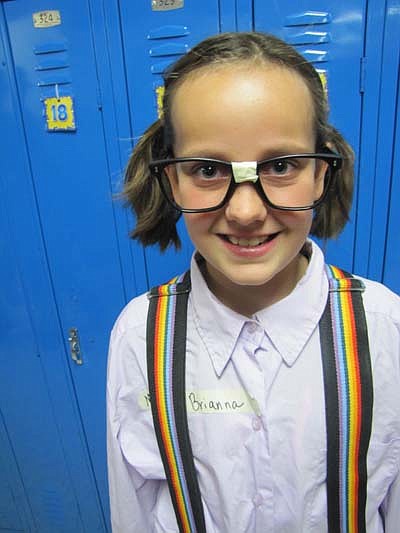 Brianna Ramaker, a third grader, is a nerd