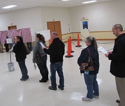 Residents turned out in large numbers to vote in local, state and national elections on Tuesday, Nov. 6. In all, 2,900 local residents cast their ballots at the Stewartville Civic Center that day.  Cheryl Roeder, city clerk, had expected a strong turnout. Voters usually show up in large numbers in a presidential election year, she said.    