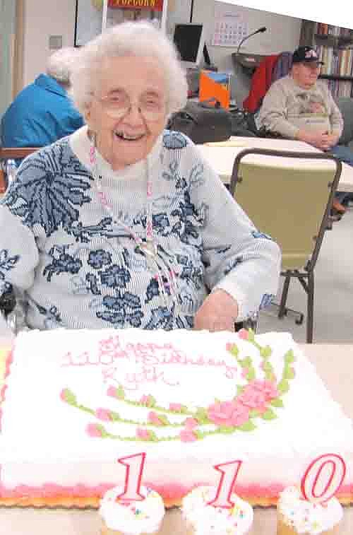  Ruth Andreasen celebrated her 110th birthday at the Stewartville Care Center on Saturday, Feb. 9.