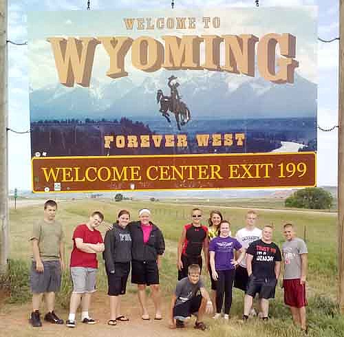 Students from Stewartville United Methodist Church who traveled to the Wind River Indian Reservation in Wyoming this past summer include, not necessarily in order, Trayton Bryant, Joe Finley, Katie Finley, Dalton Miller, Lizzy Norman, Colton Reed, Tyler Reed, Thomas Savoy, Alex Oviatt, Hunter Oviatt and Aundrea Urban.