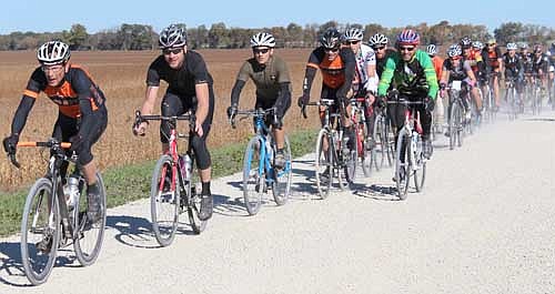 More than 200 riders took part in the first-ever Filthy 50 gravel bicycle race that started and finished in Stewartville on Sunday, Oct. 13. Ben McCoy of the BT Bicycling Club, who finished 84th, loved the event. "It was incredibly well- organized and the turnout was fantastic," McCoy said. "And frankly, we couldn't have asked for a nicer day. The sun was out, the temperature was perfect, and the fall colors were coming into full effect."