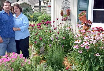 The Stewartville STAR's camera captured a number of highlights during 2007, including, Dan and Kelly Tweite pose in their garden, which was part of the annual Friends of the Library Garden Tour. 