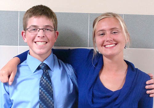Derek Fritz, above, left, and Gabby Steinhoff completed mentorships at the Mayo Clinic in Rochester this past summer. "I've gained a whole new perspective on the overall lab feel," Fritz said. Steinhoff was also grateful. "The lab experience was incredible," she said.