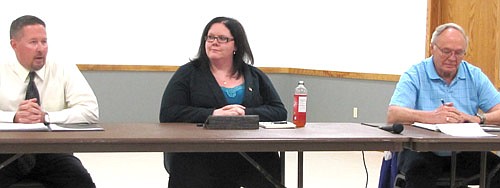 City Council candidates who attended a Chamber forum last week include, from left, Craig Anderson, Maren Schroeder and Dick Uptagrafft. 