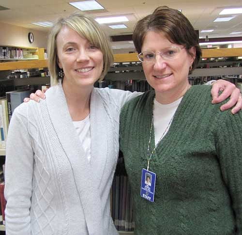 Pam Iverson, left, and Amy Rinken have been honored by the Southeast Minnesota School Counselors Association (SEMSCA). Iverson was named Secondary School Counselor of the Year. Rinken is the Administrative Assistant of the Year.