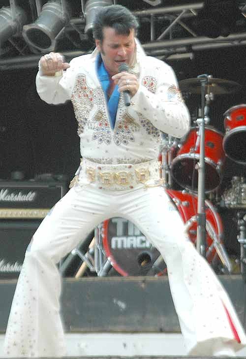 Brad Boice, an Elvis tribute artist, delighted hundreds of his fans at the Summerfest Street Dance on July 3.