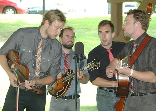 The Sawtooth Bluegrass Band, which has played at the Stewartville Area Chamber of Commerce's Summerfest celebration, also  performed at an event hosted by Grace Evangelical Free Church at Florence Park on Sunday, July 26.