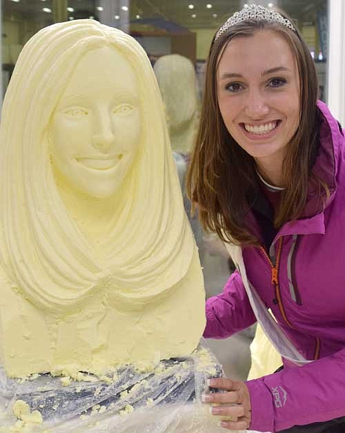 Ellen Sheehan, daughter of Jerome and Karen Sheehan of rural Rochester, was a runner-up at the annual Princess Kay of the Milky Way contest at the Minnesota State Fair. Sheehan and 11 other finalists had their likenesses carved in butter by sculptor Linda Christensen, who has carved the 12 finalists at each contest for 44 years. Sheehan is a sophomore at the University of Minnesota, where she is studying agricultural education and is involved in Gopher Dairy Club, Ag Ed Club and the Beta of Clovia Sorority.
