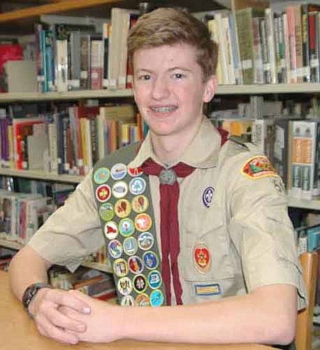 Dylan Riess, a junior at Stewartville High School, has completed virtually all the requirements to earn the Eagle Award, the highest honor in Scouting. For his Eagle Scout Project, Riess built 10 handicapped-accessible picnic tables for guests at Ironwood Springs Christian Ranch.
