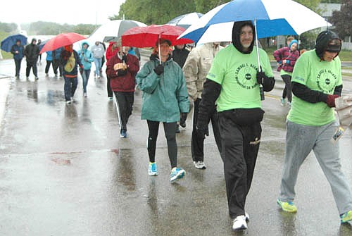 About 75 runners and walkers showed up in the cold, rain and wind for the second annual Samuel L. Becker Memorial 5K (3.1-mile) Walk/Run that started from the Anytime Fitness parking lot on Saturday, May 20 at 9 a.m. Jared Johnson of Anytime Fitness said the event was held in remembrance of Becker, who suffered from mental illness before taking his own life in February 2016. Proceeds from the event will go to mental health research or will be given as scholarships to graduating Stewartville High School seniors, Johnson has said.