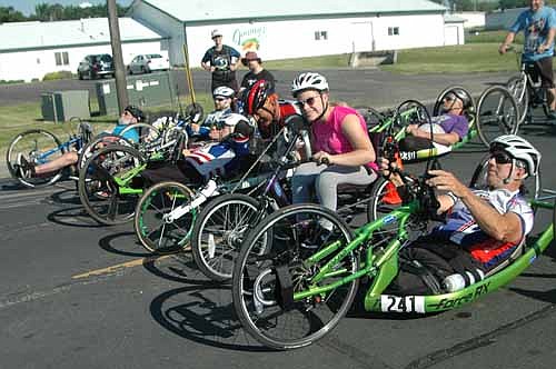Participants in the annual Wheels and Heels of Fire 10K event got off to a good start on their way from Pizza Ranch to Ironwood Springs Christian Ranch on Saturday morning, June 10. About 50 campers and 30 helpers took part in this year's 31st annual National Wheelchair Sports Camp. 