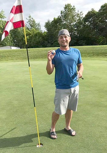 Jacob Danielson shot his first hole-in-one with a five-iron on the 186-yard, par three, hole No. 11 at Maple Valley Golf Course on Father's Day, June 18. His brother, Jason Danielson witnessed the ace.